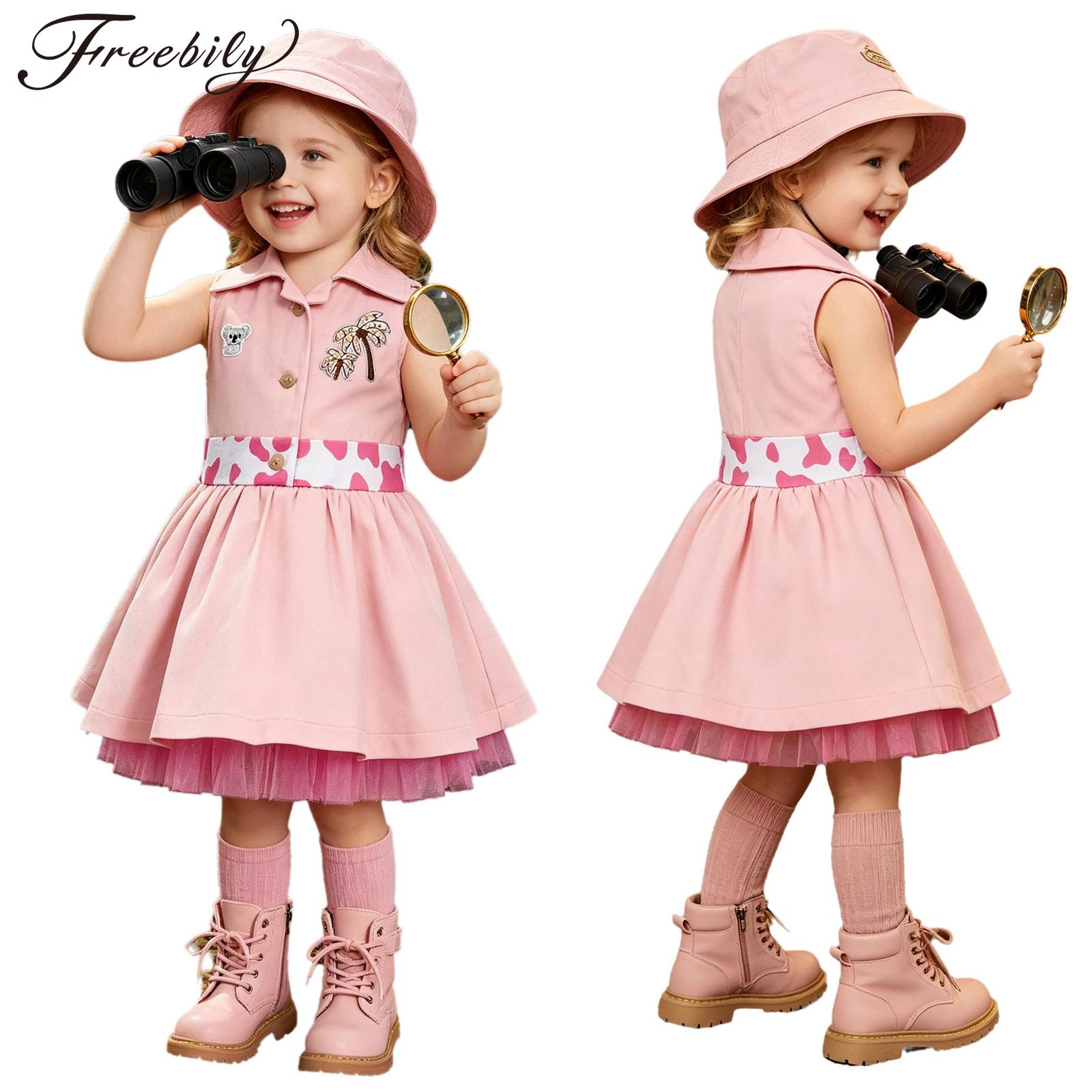 Toddler Girl Tulle Party Dress - Костюм зоолога для маленьких девочек, без