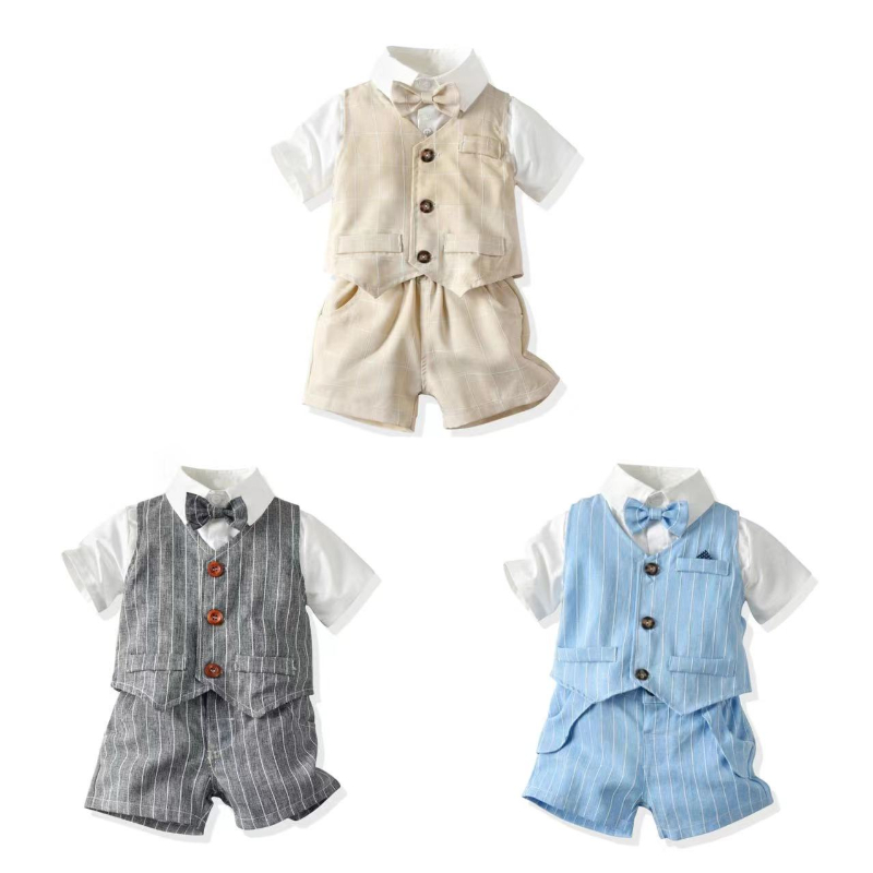 Baby Boy Suit Set Baptism - Наряд британского джентльмена для маленьких мальчиков,