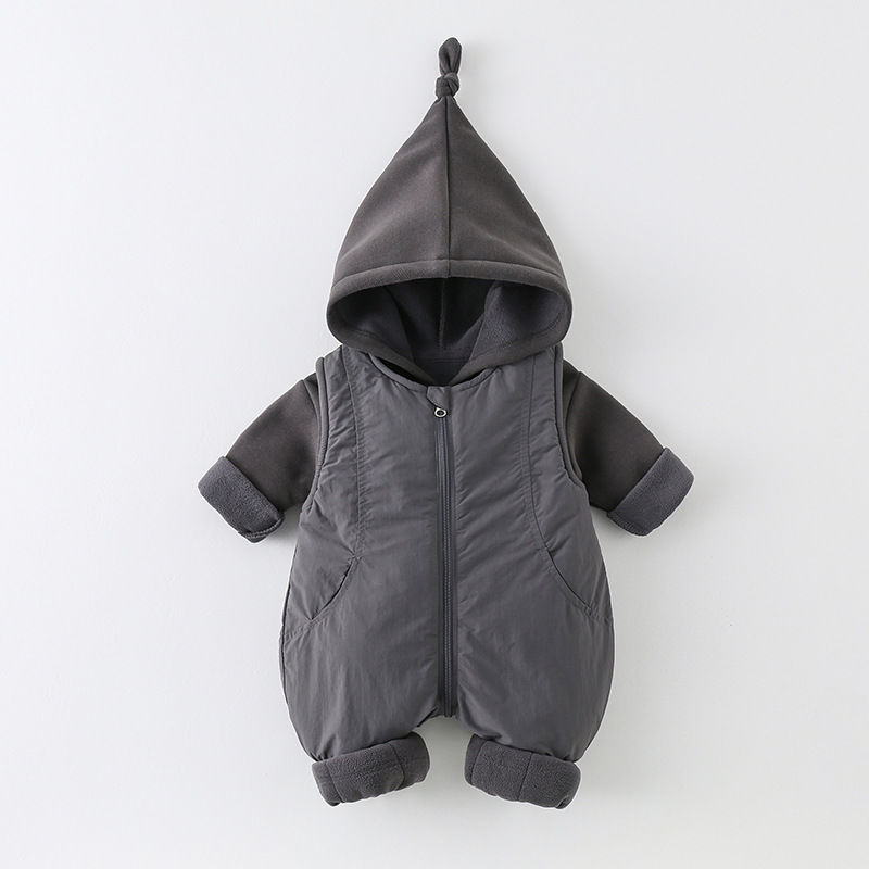Cotton Baby Onesies Zipper - Зимний утепленный хлопковый детский комбинезон унисекс,