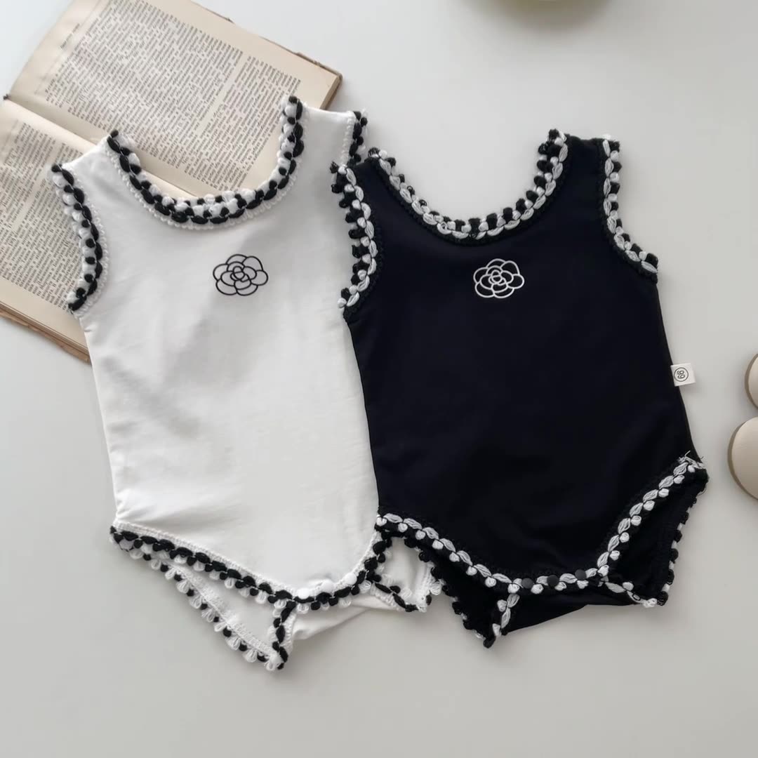 Baby Summer Linen Sleeveless Jumpsuit - Хлопковый льняной комбинезон без рукавов для