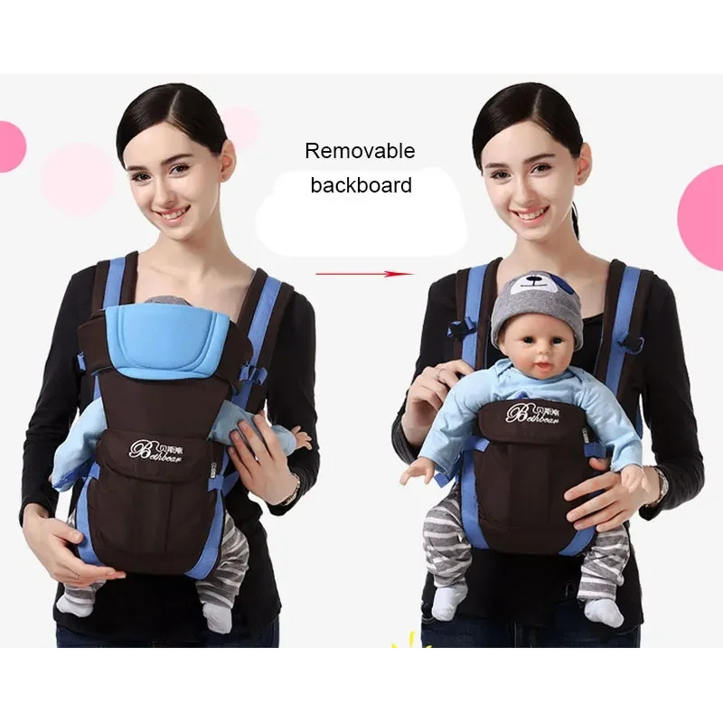 Ergonomic Baby Carrier Newborn To Toddler - Переноска-кенгуру, эргономичная переноска-рюкзак 4-в-1, легко регулируемая