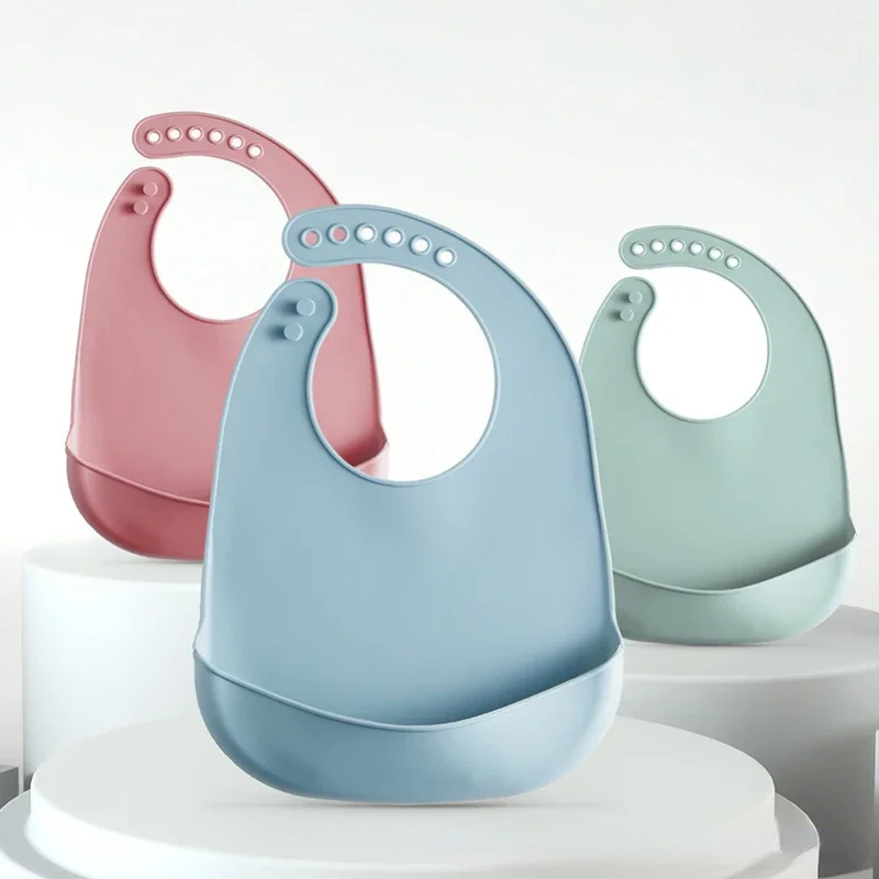 1-3 шт. Детские регулируемые в – обзор и цена Waterproof Baby Bibs Silicone