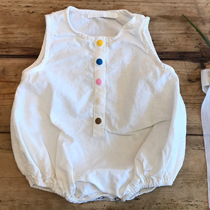 Комбинезон для мальчиков и дев – обзор и цена Baby Summer Linen Sleeveless Jumpsuit