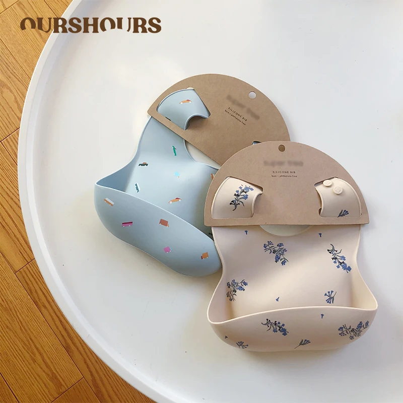 Детские нагрудники Ins Style с – обзор и цена Waterproof Baby Bibs Silicone