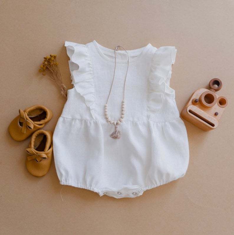 Комбинезон детский летний из х – обзор и цена Baby Summer Linen Sleeveless Jumpsuit