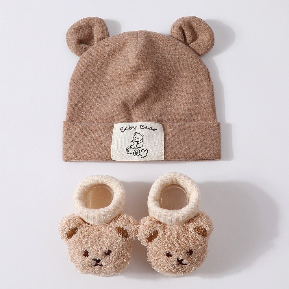 2 шт./набор: милый хлопковый к – обзор и цена Infant Beanie Hat With Ears