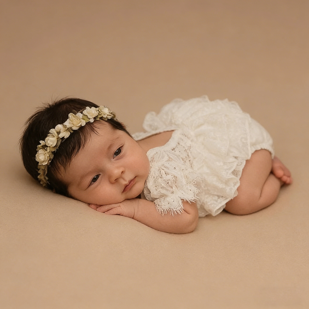 Наряд для фотосессии новорожде – обзор и цена Newborn Baby Girl Romper Floral