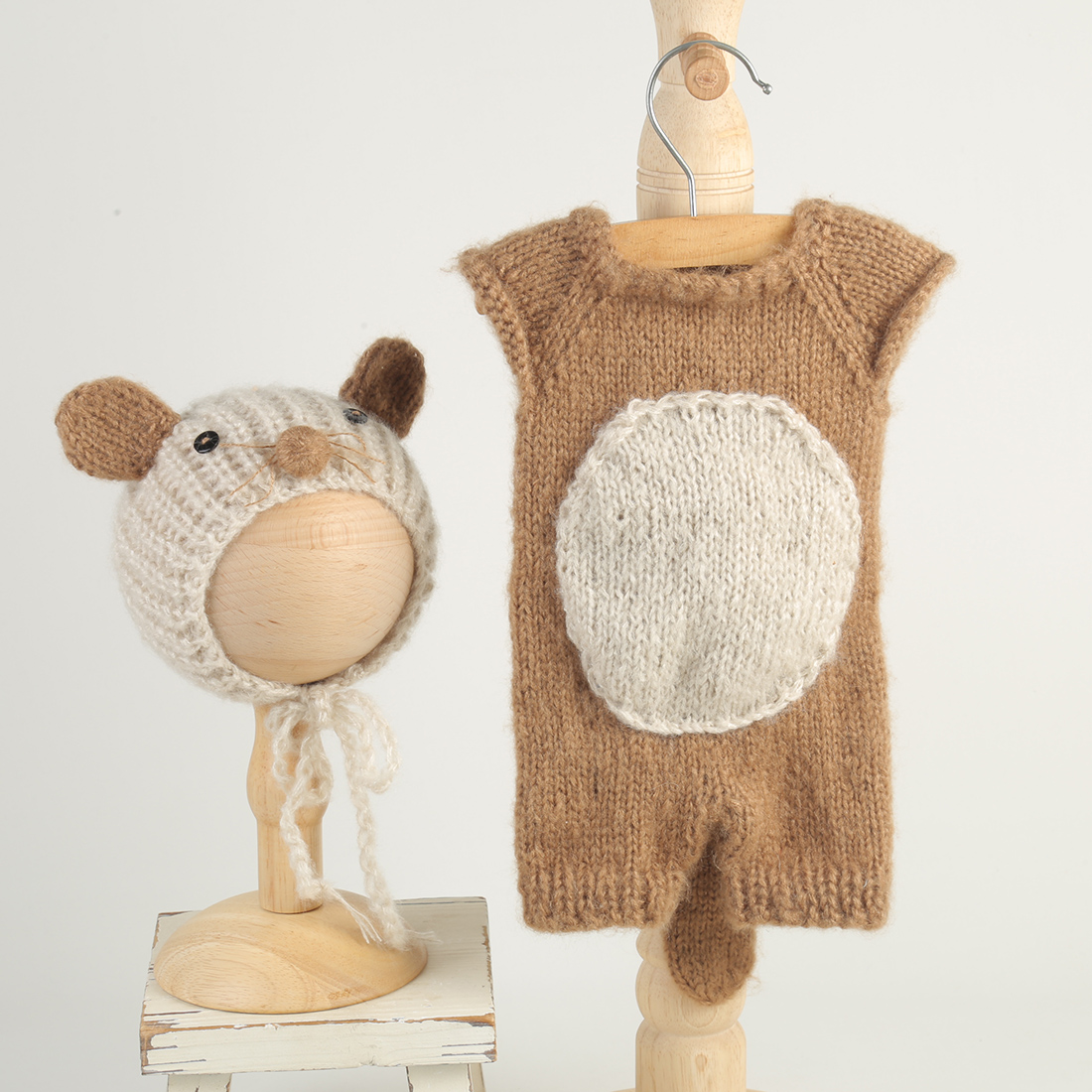 Вязаный комплект реквизита для – обзор и цена Infant Photography Props Outfit