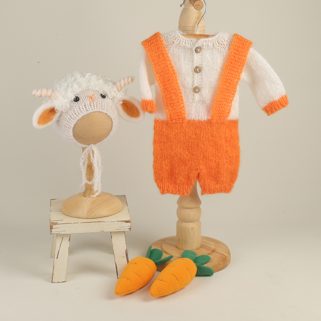 Вязаный комплект реквизита для – обзор и цена Infant Photography Props Outfit