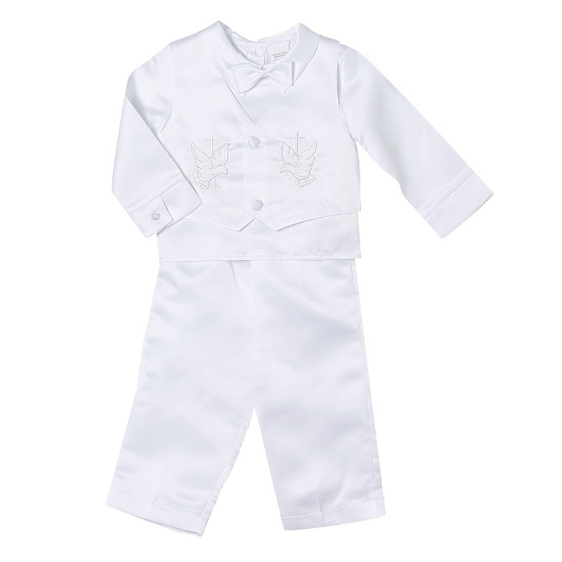 Одежда для крещения, белые кос – обзор и цена Baby Boy Suit Set Baptism