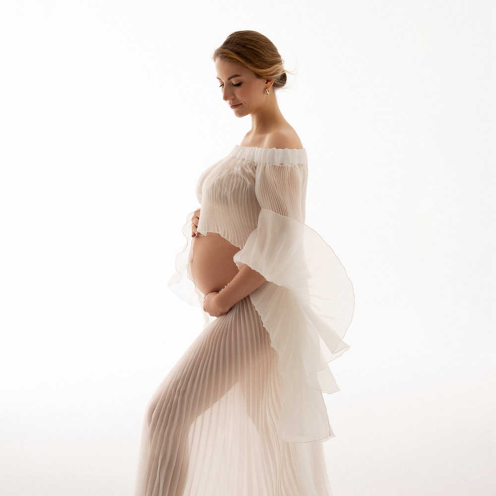 Плиссированное платье для фото – обзор и цена Maternity Wear