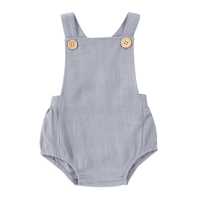 Лето 2025 года, комбинезон для – обзор и цена Baby Summer Linen Sleeveless Jumpsuit