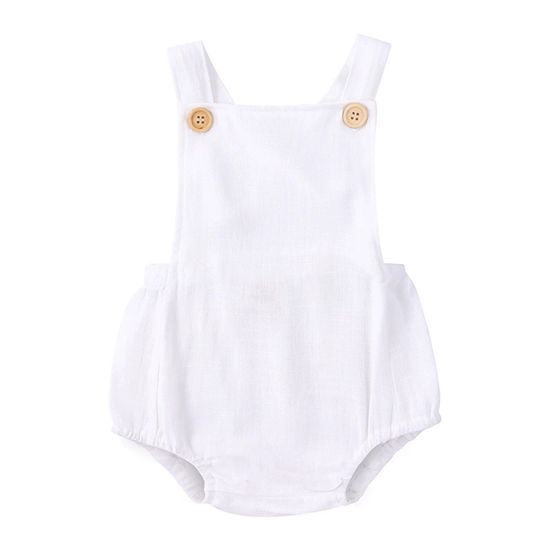 Лето 2025 года, комбинезон для – обзор и цена Baby Summer Linen Sleeveless Jumpsuit