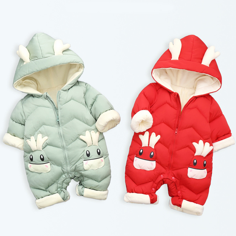 Толстые бархатные комбинезоны  – обзор и цена Cotton Baby Onesies Zipper