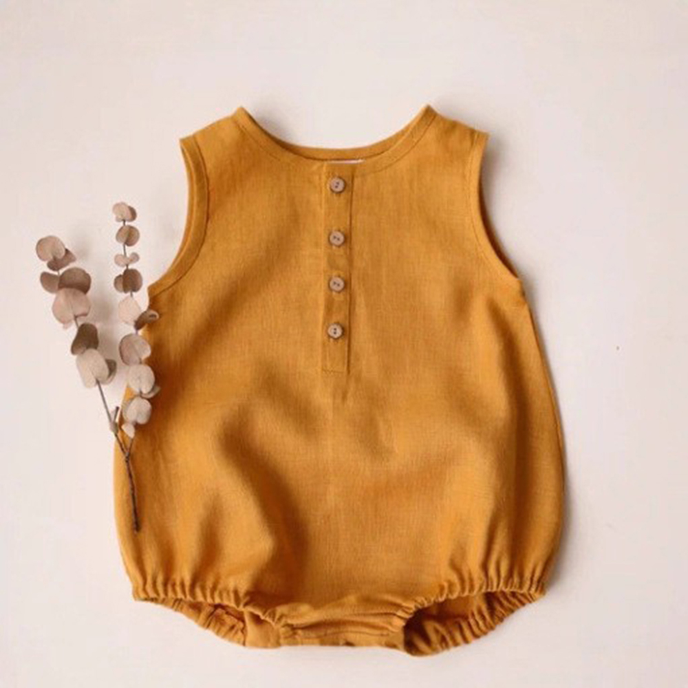 Льняной хлопковый комбинезон д – обзор и цена Baby Summer Linen Sleeveless Jumpsuit