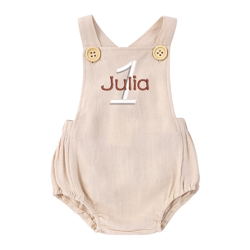 Детский комбинезон без рукавов – обзор и цена Baby Summer Linen Sleeveless Jumpsuit