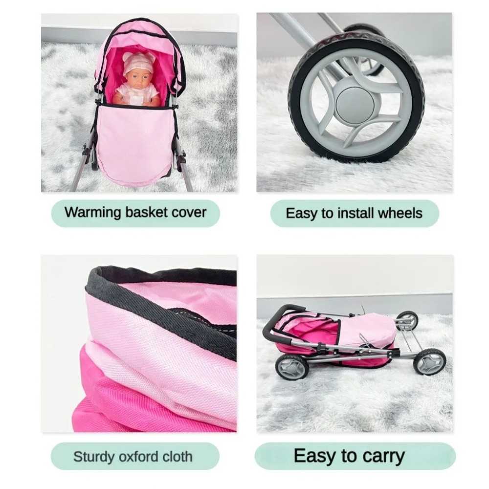 Кукольная коляска для детей, с – обзор и цена Lightweight Foldable Baby Stroller Compact